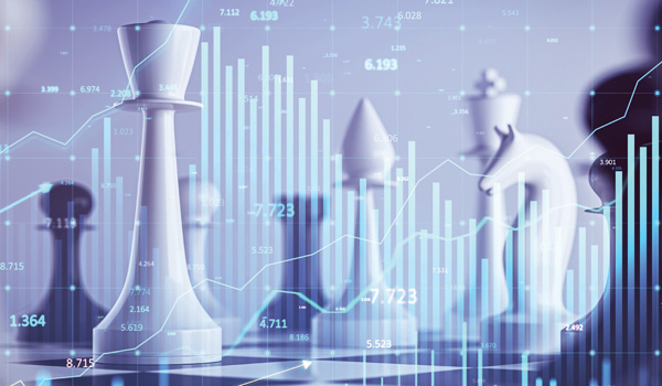 Chess pieces and charts